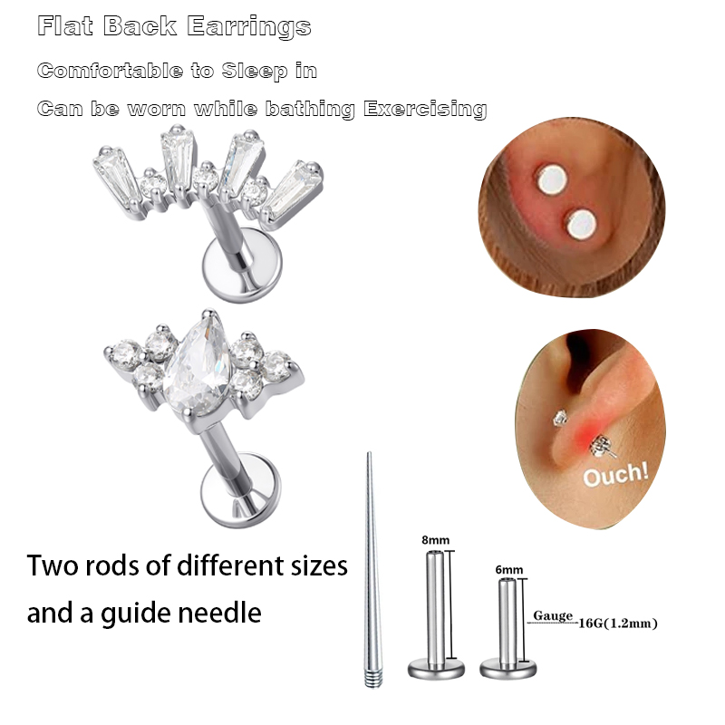 Conch Earring Hoop - 1 Pezzo Gioiello Piercing Helix in