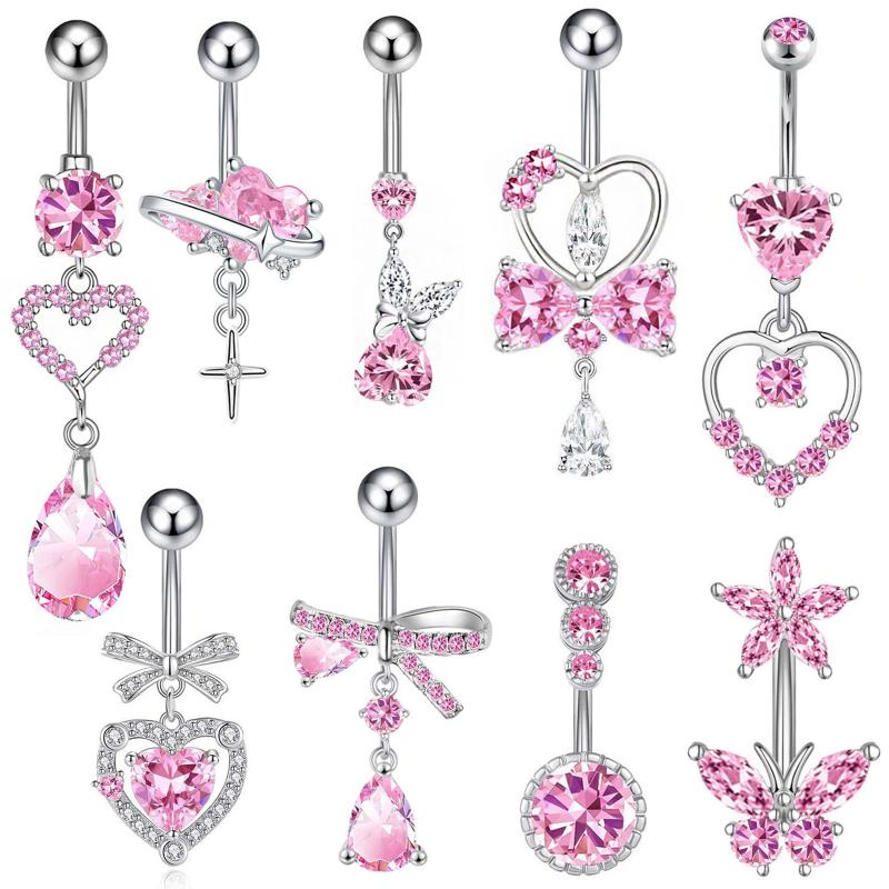 Body Jewelry Hypoallergenic - Piercing per ombelico in acciaio inossidabile