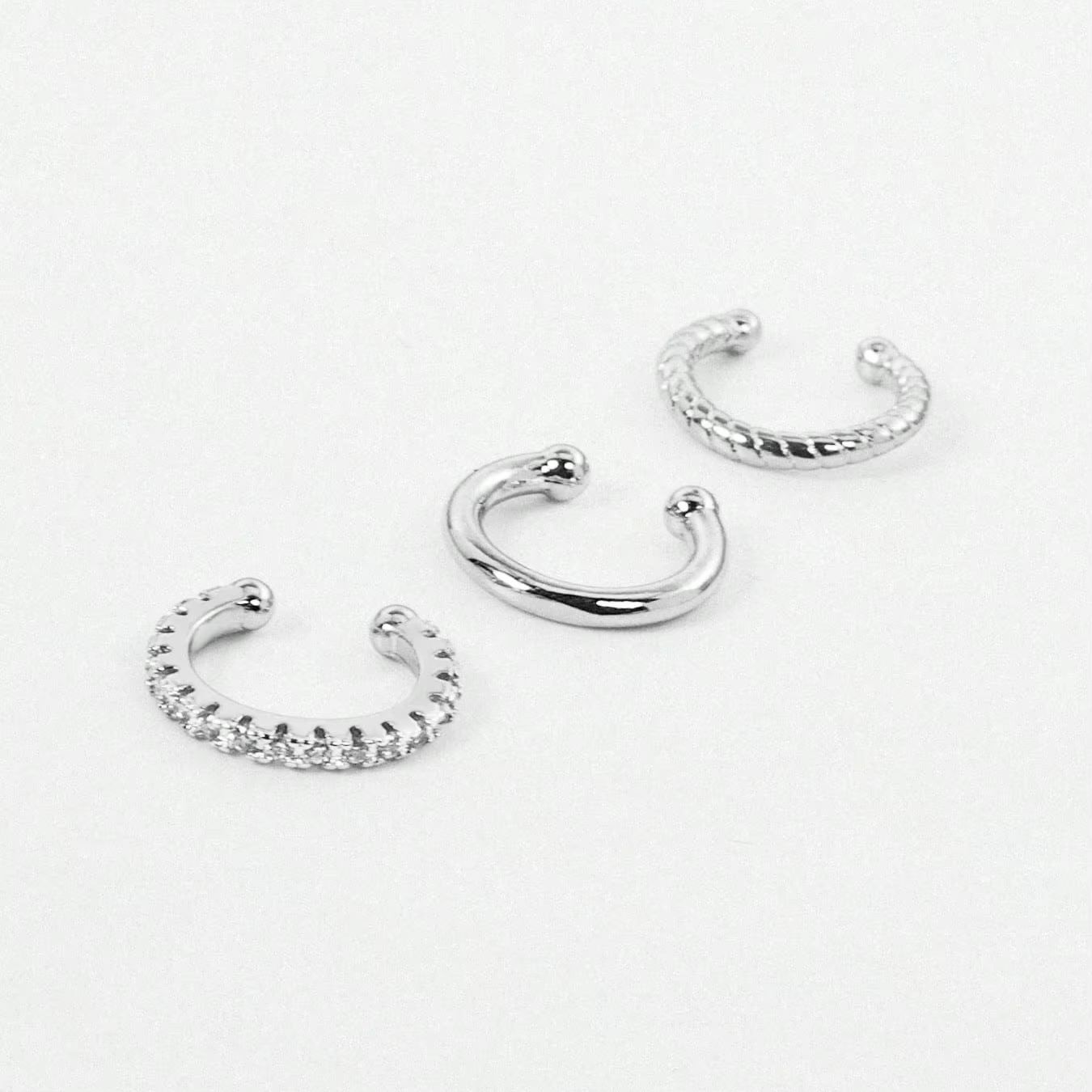 Set di 3 Orecchini Ear Cuff pe - Body Jewelry Hypoallergenic recensione e prezzo