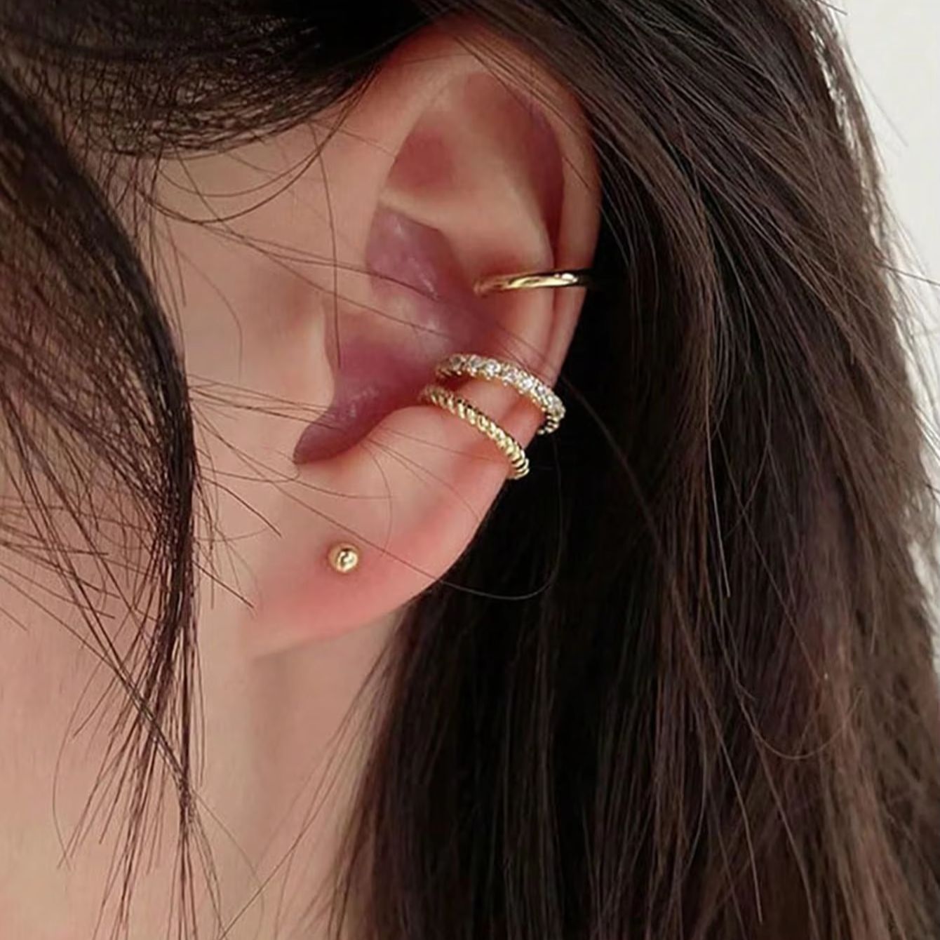 Set di 3 Orecchini Ear Cuff pe - Body Jewelry Hypoallergenic recensione e prezzo