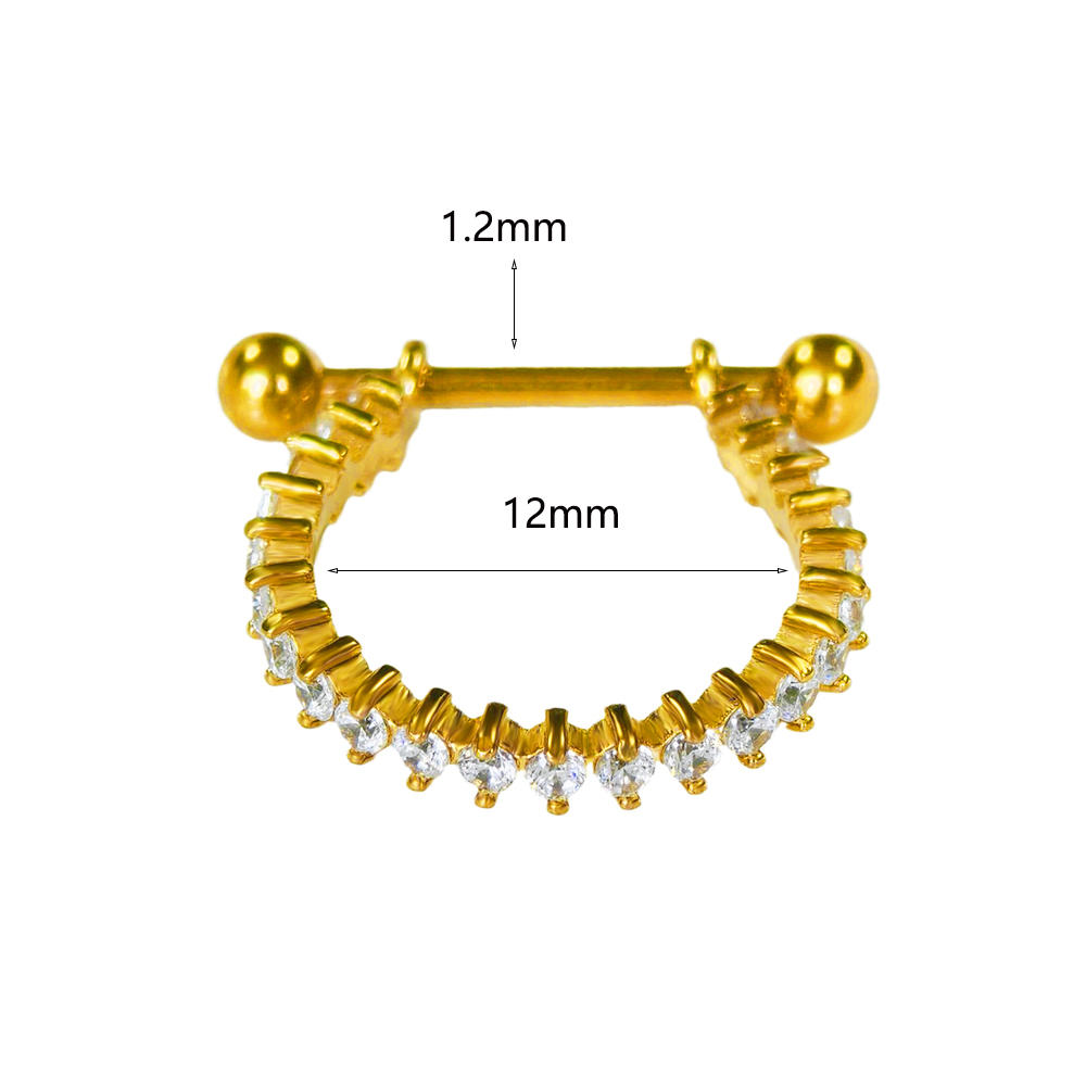 Orecchino circolare in acciaio - Conch Earring Hoop recensione e prezzo