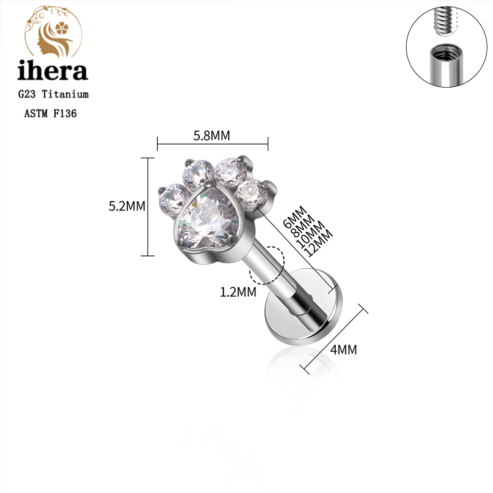 Piercing a cuore in titanio AS - Conch Earring Hoop recensione e prezzo