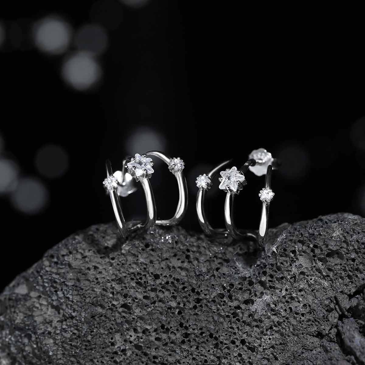 FINS Orecchini a bottone in ar - Body Jewelry Hypoallergenic recensione e prezzo