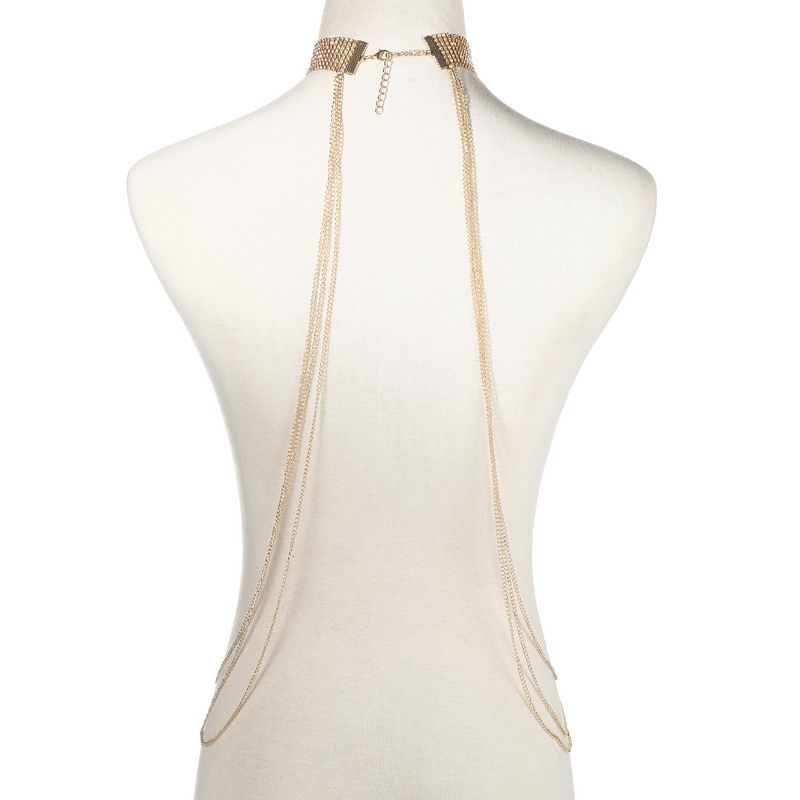 Catena per il corpo color oro  - Body Jewelry Chest recensione e prezzo
