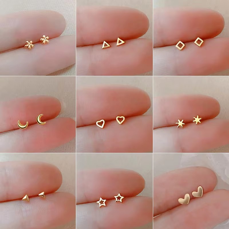 Orecchini a bottone con farfal - Body Jewelry Hypoallergenic recensione e prezzo