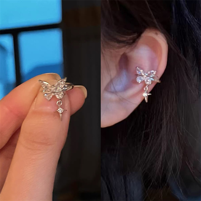 1 pz nastro di colore farfalla - Conch Earring Hoop recensione e prezzo