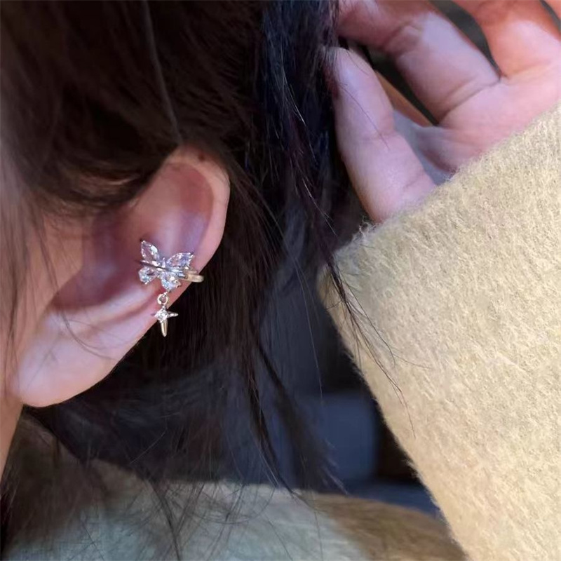 1 pz nastro di colore farfalla - Conch Earring Hoop recensione e prezzo