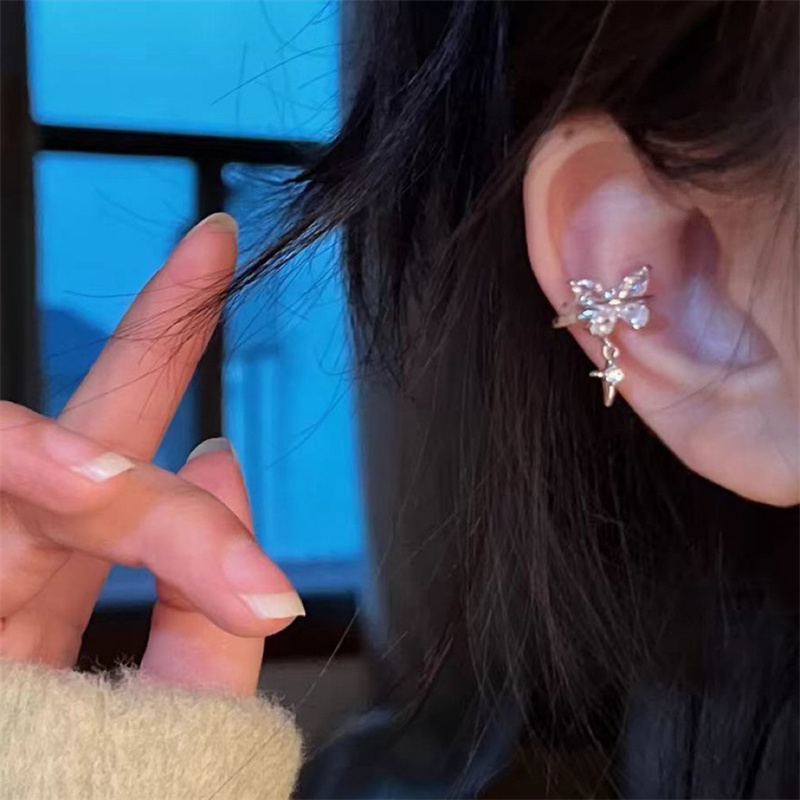 1 pz nastro di colore farfalla - Conch Earring Hoop recensione e prezzo