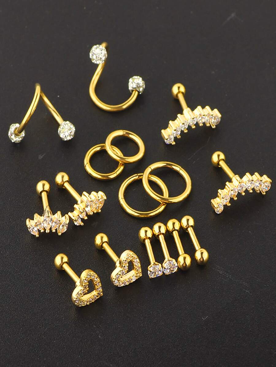 SGIAWETA-16 pezzi Orecchini pe - Conch Earring Hoop recensione e prezzo