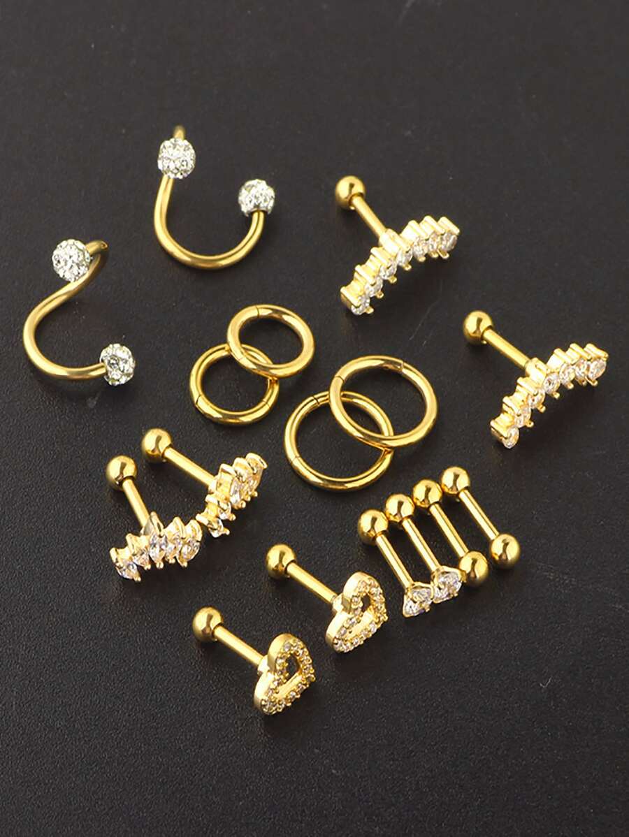 SGIAWETA-16 pezzi Orecchini pe - Conch Earring Hoop recensione e prezzo