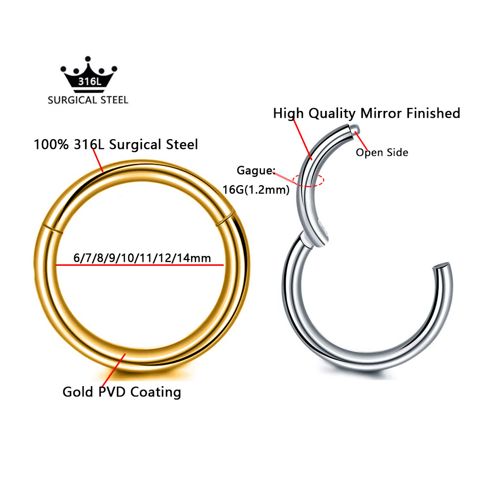 Acciaio chirurgico 316L Clicke - Conch Earring Hoop recensione e prezzo